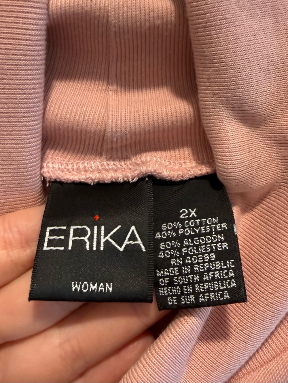 Long-Sleeve Turtleneck Shirt - Dusty Rose - Picture 7 of 8
